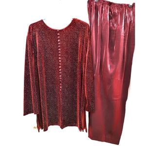 ``P25710  J.B.S. Bling Burgundy Pantsuit
